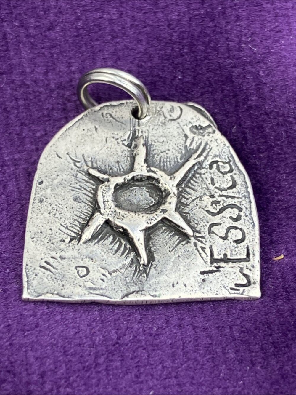 RARE Vintage Jes Maharry 1990s Bee Sun Pendant Pre Copyright - Picture 2 of 4